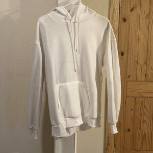 White Shein Loose Fit Hoodie | Medium
